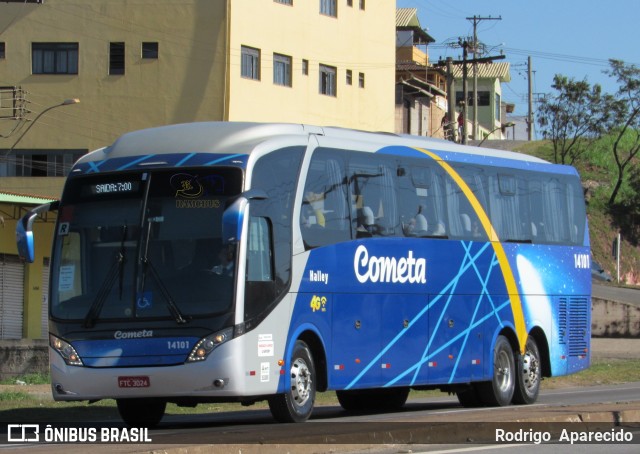 Viação Cometa 14101 na cidade de Conselheiro Lafaiete, Minas Gerais, Brasil, por Rodrigo  Aparecido. ID da foto: 6315600.