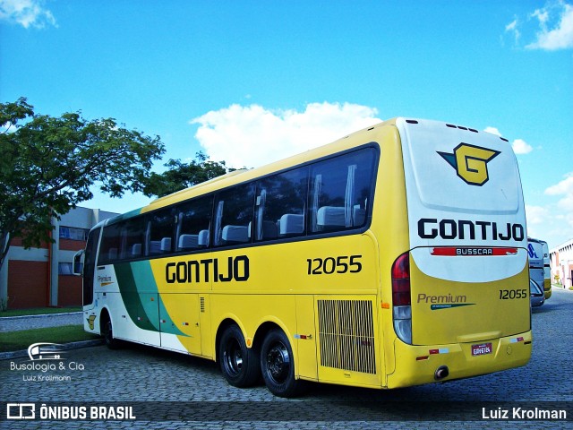 Empresa Gontijo de Transportes 12055 na cidade de Juiz de Fora, Minas Gerais, Brasil, por Luiz Krolman. ID da foto: 6314029.