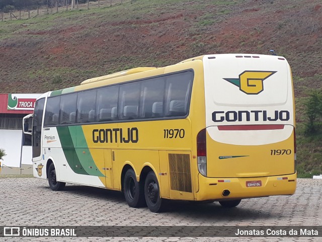 Empresa Gontijo de Transportes 11970 na cidade de João Monlevade, Minas Gerais, Brasil, por Jonatas Costa da Mata. ID da foto: 6316069.