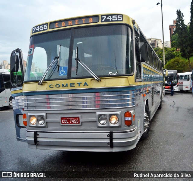 Viação Cometa 7455 na cidade de São Paulo, São Paulo, Brasil, por Rudnei Aparecido da Silva. ID da foto: 6315651.