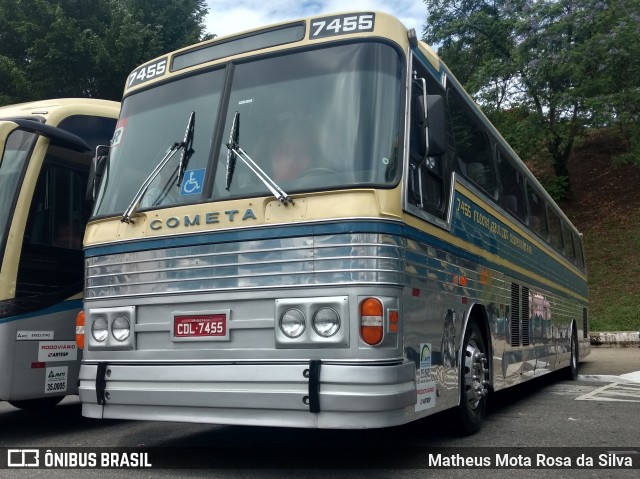 Viação Cometa 7455 na cidade de São Paulo, São Paulo, Brasil, por Matheus Mota Rosa da Silva. ID da foto: 6315517.