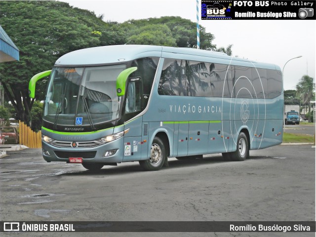 Viação Garcia 16464 na cidade de Rolândia, Paraná, Brasil, por Romílio Busólogo Silva . Número da foto: #6314865.