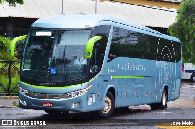 Viação Garcia 8124 na cidade de Maringá, Paraná, Brasil, por José Melo. ID da foto: 6261651.