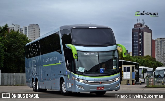 Viação Garcia 8401 na cidade de Curitiba, Paraná, Brasil, por Thiago Oliveira Zukerman. ID da foto: 6261791.