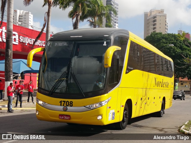 Viação Nordeste 1708 na cidade de Fortaleza, Ceará, Brasil, por Alexandro Tiago. Número da foto: #6317302.