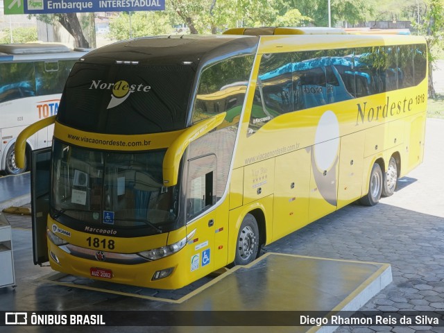Viação Nordeste 1818 na cidade de João Pessoa, Paraíba, Brasil, por Diego Rhamon Reis da Silva. Número da foto: #6317141.