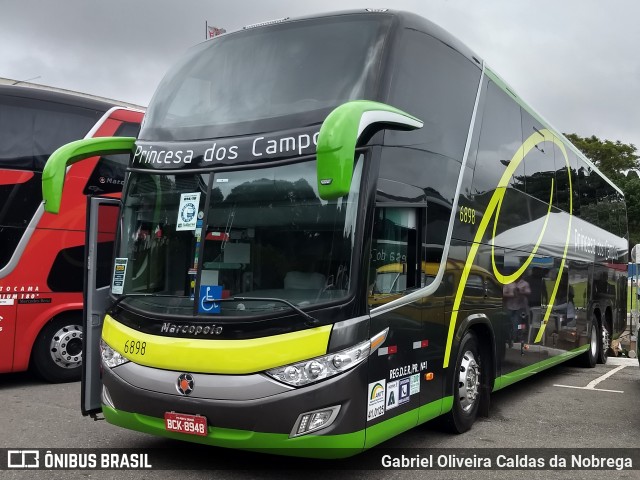 Expresso Princesa dos Campos 6898 na cidade de São Paulo, São Paulo, Brasil, por Gabriel Oliveira Caldas da Nobrega. Número da foto: #6316347.