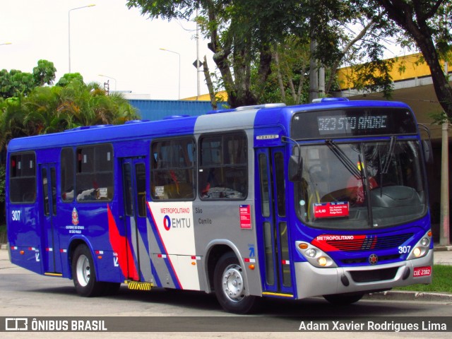 Viação São Camilo 307 na cidade de Santo André, São Paulo, Brasil, por Adam Xavier Rodrigues Lima. ID da foto: 6317065.