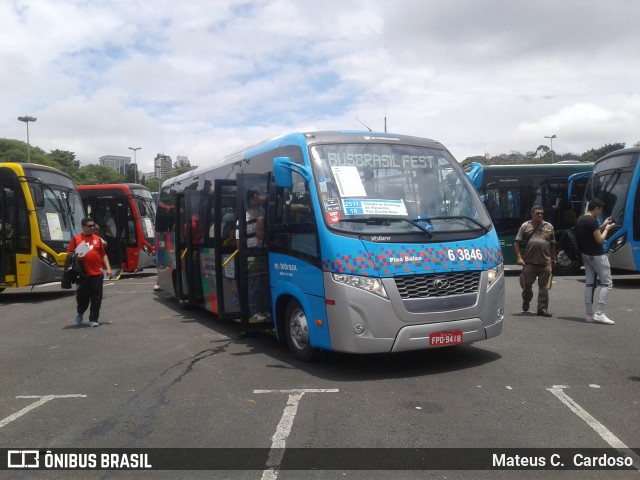 Viação Paratodos > São Jorge > Metropolitana São Paulo > Mobibrasil 6 3846 na cidade de São Paulo, São Paulo, Brasil, por Mateus C.  Cardoso. Número da foto: #6316494.