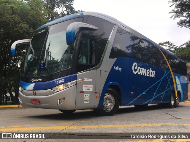 Viação Cometa 13102 na cidade de São Paulo, São Paulo, Brasil, por Tarcisio Rodrigues da Silva. ID da foto: 6317100.