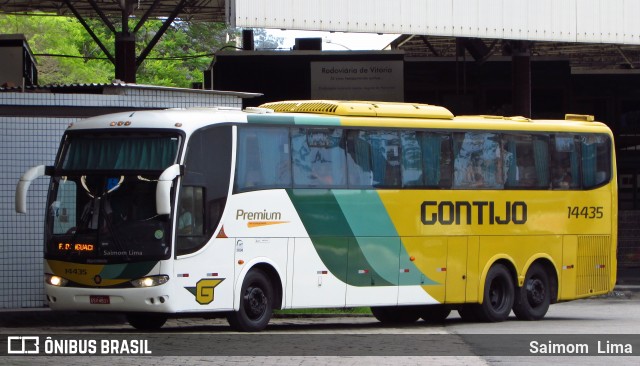 Empresa Gontijo de Transportes 14435 na cidade de Vitória, Espírito Santo, Brasil, por Saimom  Lima. ID da foto: 6263010.