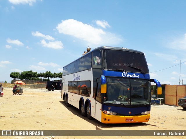 Claratur Turismo 1021 na cidade de Canindé, Ceará, Brasil, por Lucas Gabriel. Número da foto: #6262506.