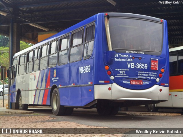 VB Transportes e Turismo 3659 na cidade de Porto Feliz, São Paulo, Brasil, por Weslley Kelvin Batista. ID da foto: 6264327.