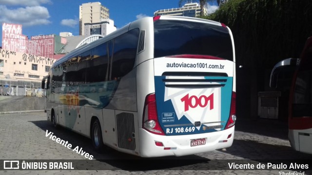 Auto Viação 1001 RJ 108.669 na cidade de Belo Horizonte, Minas Gerais, Brasil, por Vicente de Paulo Alves. ID da foto: 6264601.