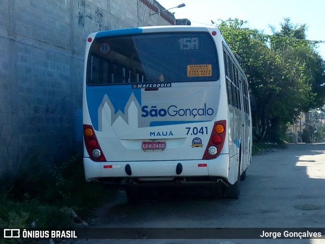 Viação Mauá 7.041 na cidade de São Gonçalo, Rio de Janeiro, Brasil, por Jorge Gonçalves. Número da foto: #6265787.