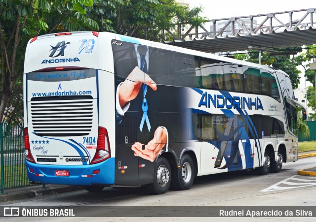 Empresa de Transportes Andorinha 7404 na cidade de São Paulo, São Paulo, Brasil, por Rudnei Aparecido da Silva. Número da foto: #6264146.