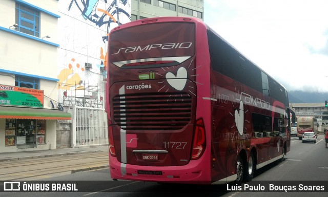 Viação Sampaio 11727 na cidade de Rio de Janeiro, Rio de Janeiro, Brasil, por Luis Paulo  Bouças Soares. ID da foto: 6264152.