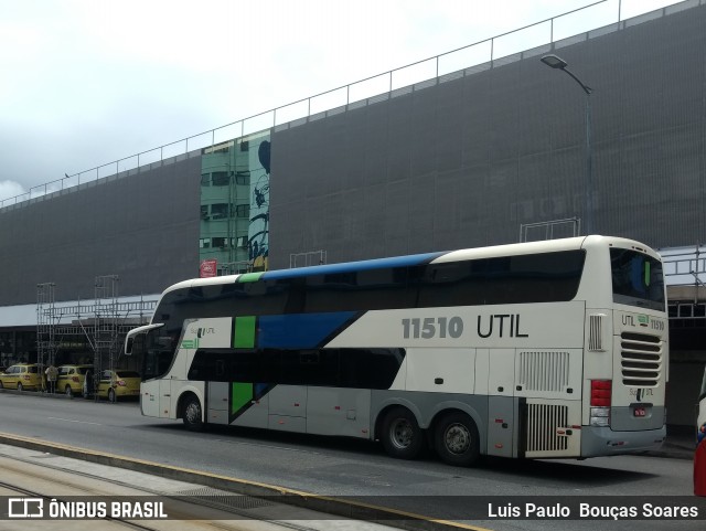 UTIL - União Transporte Interestadual de Luxo 11510 na cidade de Rio de Janeiro, Rio de Janeiro, Brasil, por Luis Paulo  Bouças Soares. Número da foto: #6264176.