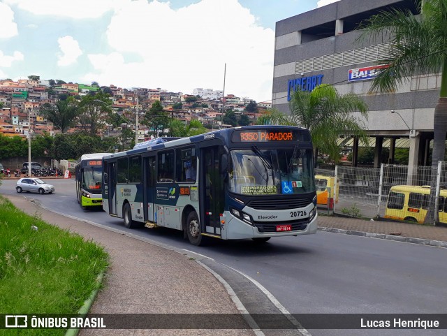 SM Transportes 20726 na cidade de Belo Horizonte, Minas Gerais, Brasil, por Lucas Henrique . Número da foto: #6265125.