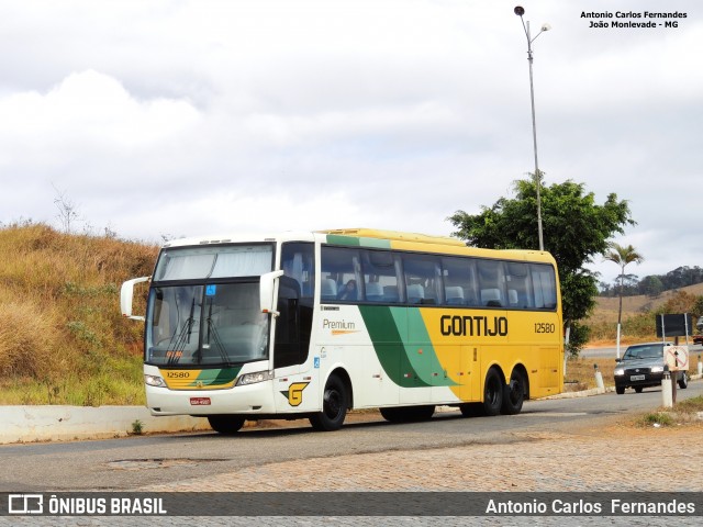 Empresa Gontijo de Transportes 12580 na cidade de João Monlevade, Minas Gerais, Brasil, por Antonio Carlos Fernandes. ID da foto: 6264462.