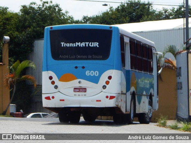 TransMatur Transporte Turismo 600 na cidade de Resende, Rio de Janeiro, Brasil, por André Luiz Gomes de Souza. ID da foto: 6266841.