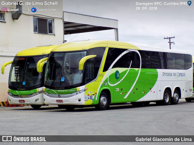 Expresso Princesa dos Campos 6052 na cidade de Curitiba, Paraná, Brasil, por Gabriel Giacomin de Lima. Número da foto: #6266421.