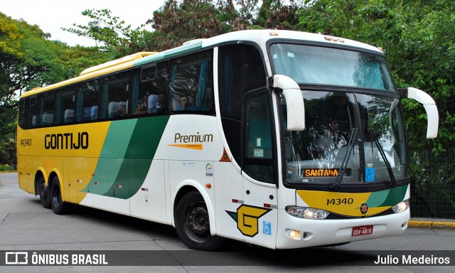 Empresa Gontijo de Transportes 14340 na cidade de São Paulo, São Paulo, Brasil, por Julio Medeiros. ID da foto: 6266845.