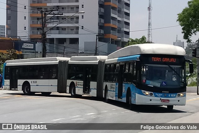 Viação Cidade Dutra 6 1630 na cidade de São Paulo, São Paulo, Brasil, por Felipe Goncalves do Vale. ID da foto: 6266258.