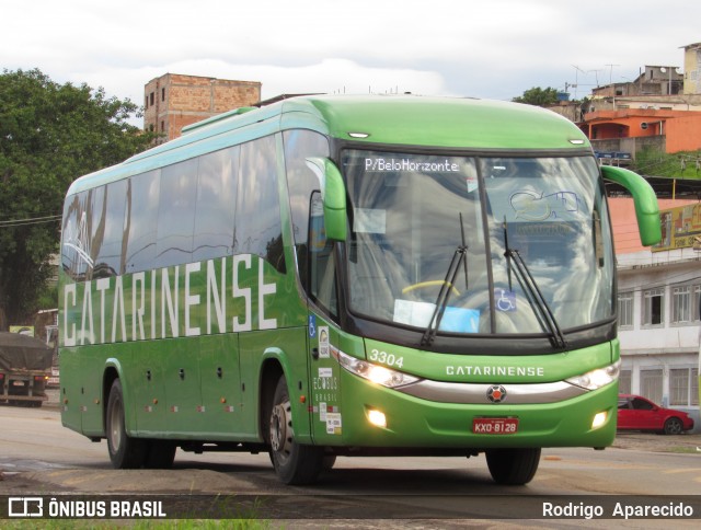 Auto Viação Catarinense 3304 na cidade de Conselheiro Lafaiete, Minas Gerais, Brasil, por Rodrigo  Aparecido. Número da foto: #6268457.