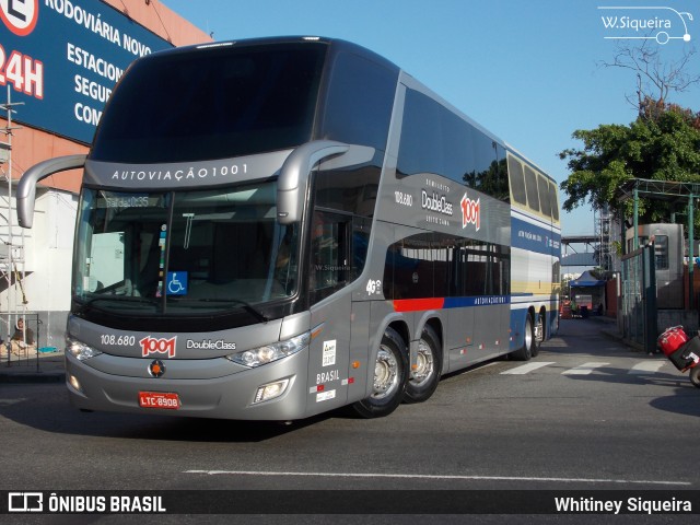 Auto Viação 1001 RJ 108.680 na cidade de Rio de Janeiro, Rio de Janeiro, Brasil, por Whitiney Siqueira. Número da foto: #6267781.
