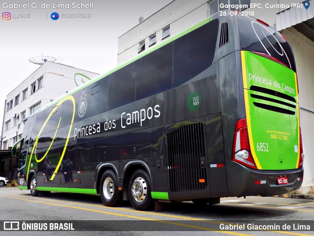 Expresso Princesa dos Campos 6852 na cidade de Curitiba, Paraná, Brasil, por Gabriel Giacomin de Lima. Número da foto: #6268336.