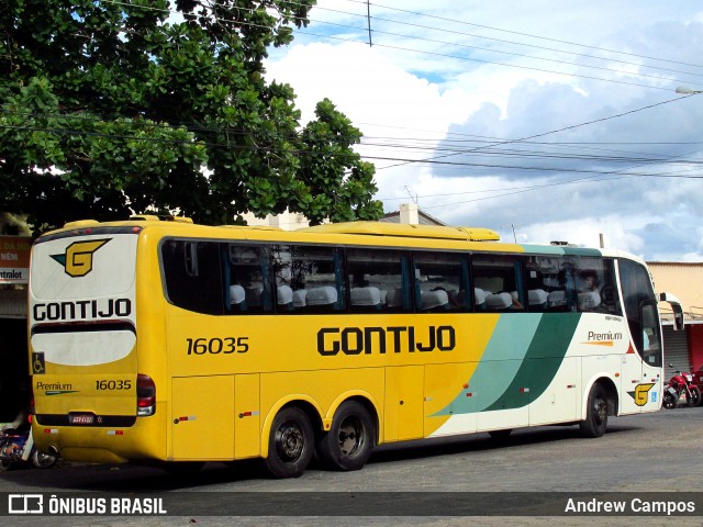 Empresa Gontijo de Transportes 16035 na cidade de Pirapora, Minas Gerais, Brasil, por Andrew Campos. Número da foto: #6268357.