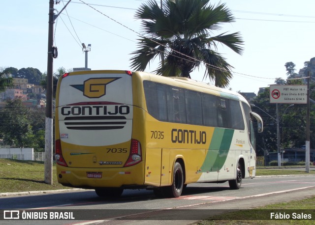 Empresa Gontijo de Transportes 7035 na cidade de Vitória, Espírito Santo, Brasil, por Fábio Sales. ID da foto: 6267375.