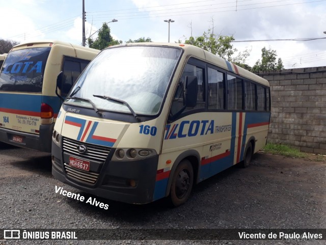 Viação Cota - Cota Transportes 160 na cidade de Matozinhos, Minas Gerais, Brasil, por Vicente de Paulo Alves. Número da foto: #6268247.