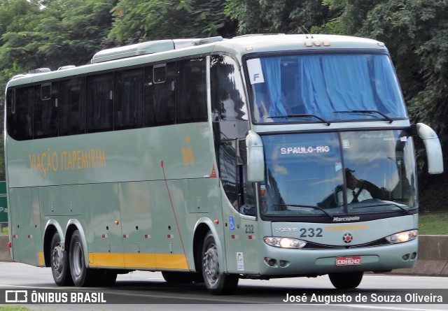 Viação Itapemirim 232 na cidade de Piraí, Rio de Janeiro, Brasil, por José Augusto de Souza Oliveira. Número da foto: #6268513.