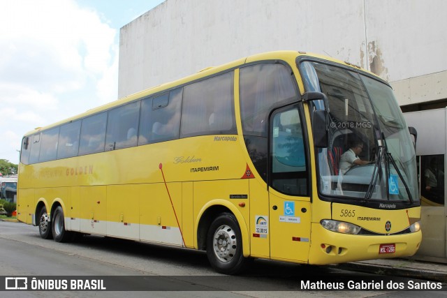 Viação Itapemirim 5865 na cidade de Campinas, São Paulo, Brasil, por Matheus Gabriel dos Santos. Número da foto: #6268346.
