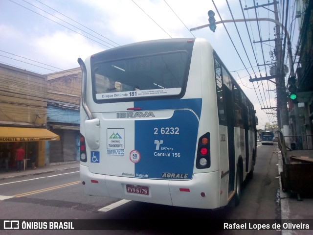 Transcooper > Norte Buss 2 6232 na cidade de São Paulo, São Paulo, Brasil, por Rafael Lopes de Oliveira. ID da foto: 6269419.