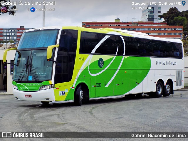 Expresso Princesa dos Campos 5641 na cidade de Curitiba, Paraná, Brasil, por Gabriel Giacomin de Lima. Número da foto: #6270443.