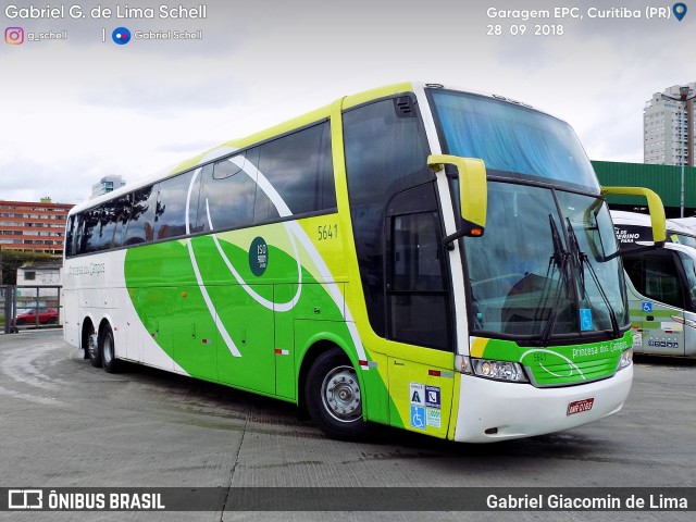 Expresso Princesa dos Campos 5641 na cidade de Curitiba, Paraná, Brasil, por Gabriel Giacomin de Lima. Número da foto: #6270446.