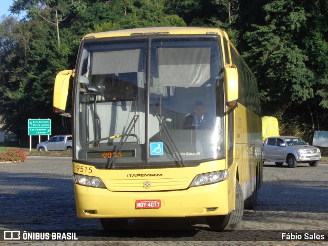 Viação Itapemirim 9515 na cidade de Manhuaçu, Minas Gerais, Brasil, por Fábio Sales. ID da foto: 6272218.