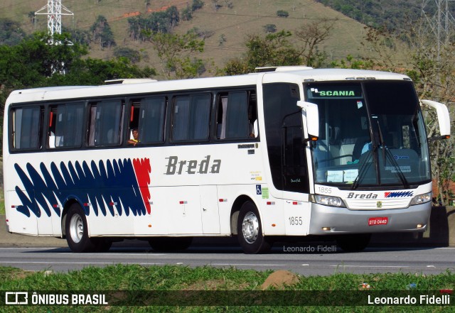 Breda Transportes e Serviços 1855 na cidade de Roseira, São Paulo, Brasil, por Leonardo Fidelli. ID da foto: 6272078.