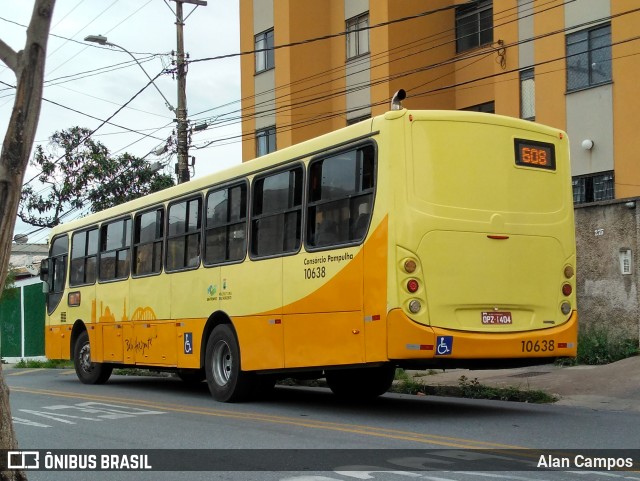 Viação Jardins 10638 na cidade de Belo Horizonte, Minas Gerais, Brasil, por Alan Campos. Número da foto: #6271084.