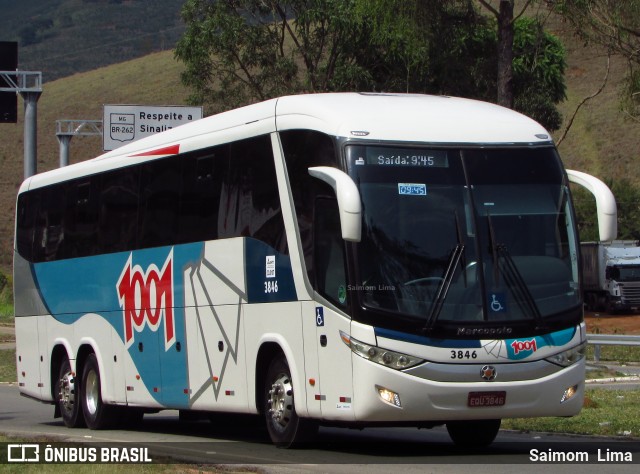 Auto Viação 1001 3846 na cidade de Manhuaçu, Minas Gerais, Brasil, por Saimom  Lima. ID da foto: 6272287.