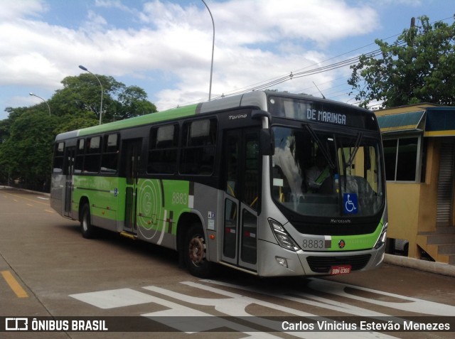 Viação Garcia 8883 na cidade de Maringá, Paraná, Brasil, por Carlos Vinicius Estevão Menezes. Número da foto: #6271749.