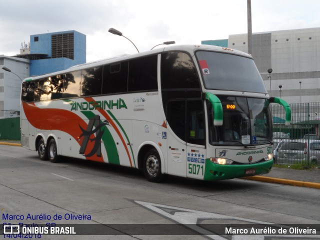 Empresa de Transportes Andorinha 5071 na cidade de São Paulo, São Paulo, Brasil, por Marco Aurélio de Oliveira. ID da foto: 6272522.