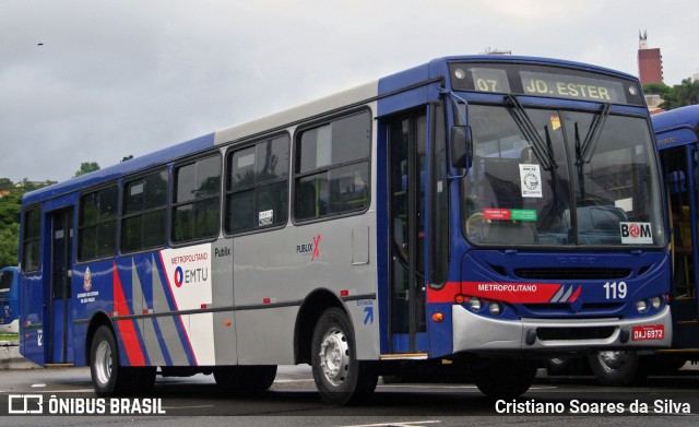 Empresa de Transportes Publix 119 na cidade de São Paulo, São Paulo, Brasil, por Cristiano Soares da Silva. ID da foto: 6317812.