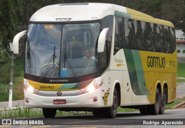 Empresa Gontijo de Transportes 18540 na cidade de Conselheiro Lafaiete, Minas Gerais, Brasil, por Rodrigo  Aparecido. ID da foto: 6318262.