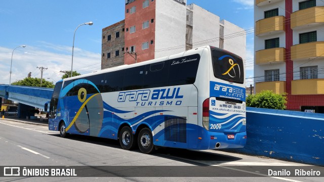 Arara Azul Turismo 2009 na cidade de Aparecida, São Paulo, Brasil, por Danilo  Ribeiro. ID da foto: 6319512.