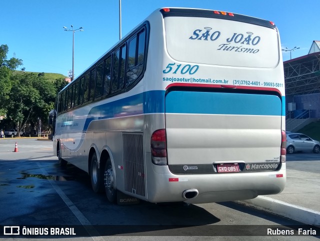 São João Turismo 5100 na cidade de Aparecida, São Paulo, Brasil, por Rubens  Faria. ID da foto: 6336471.