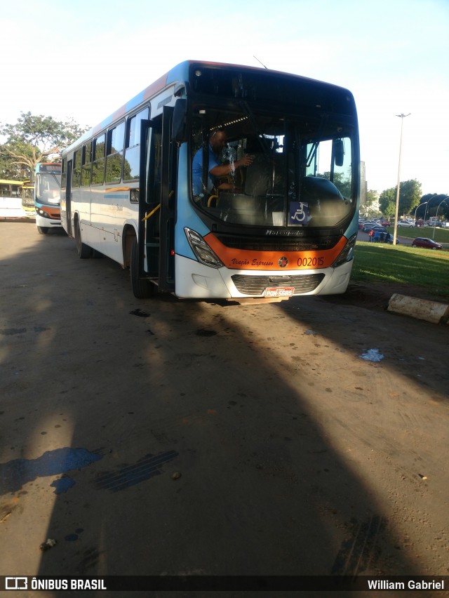 Viação Expresso Planaltina 002015 na cidade de Brasília, Distrito Federal, Brasil, por William Gabriel. ID da foto: 6336539.